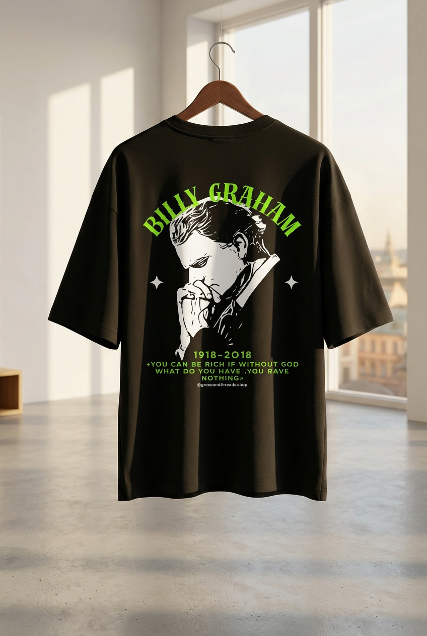 Billy Graham Unisex Terry Oversized Tee