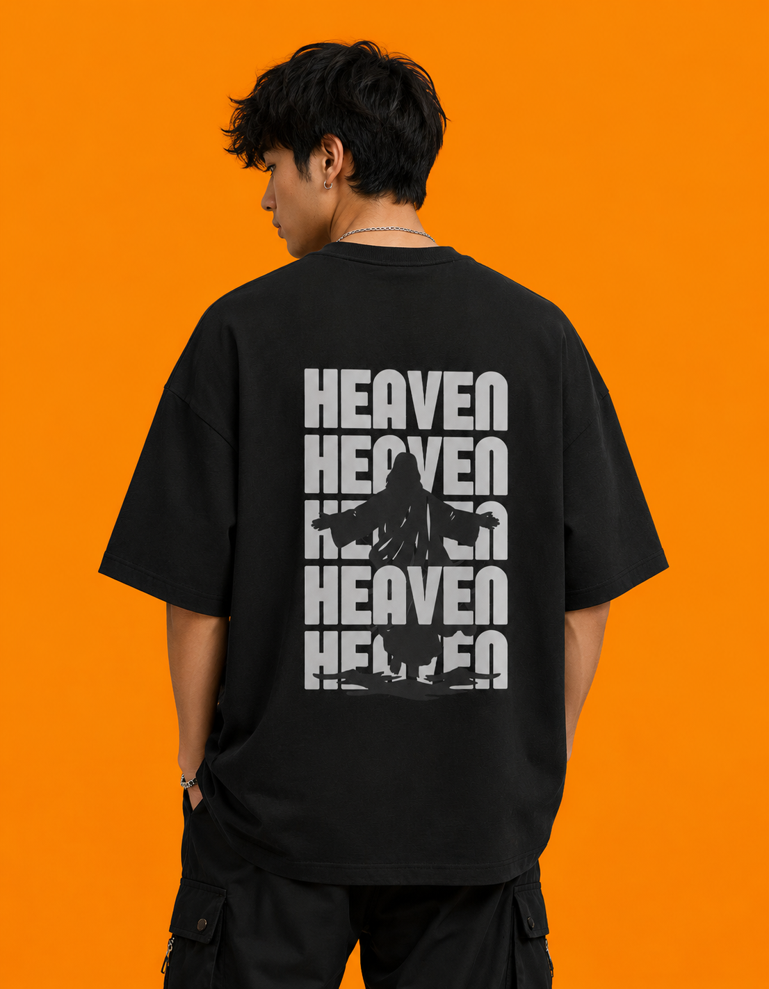 Heaven Graphic Tee | Unisex Terry Oversized Tee