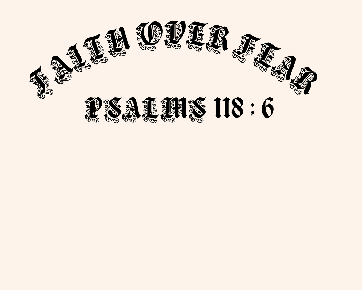 Faith over fear Unisex Terry Oversized Tee